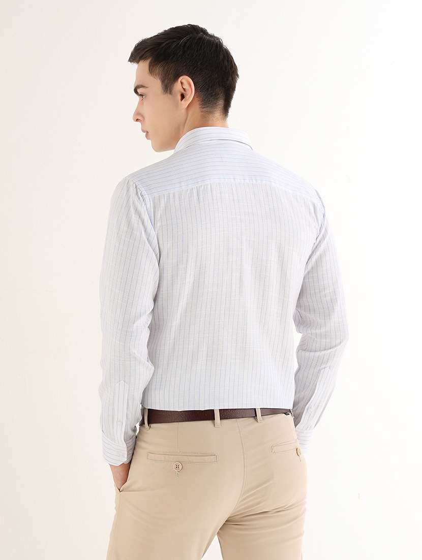 Women Striped Long Sleeves Formal Shirt - 22765783 -  Standard Image - 3