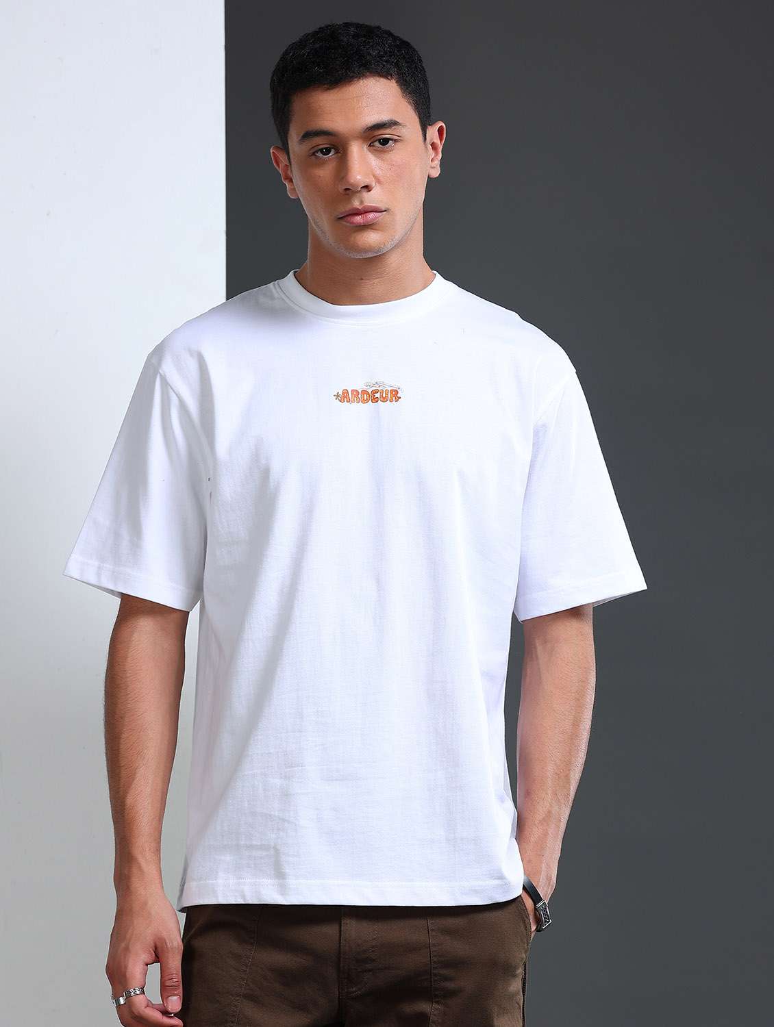 Men Printed Short Sleeve Loose Fit T-shirt - 22766727 -  Standard Image - 3
