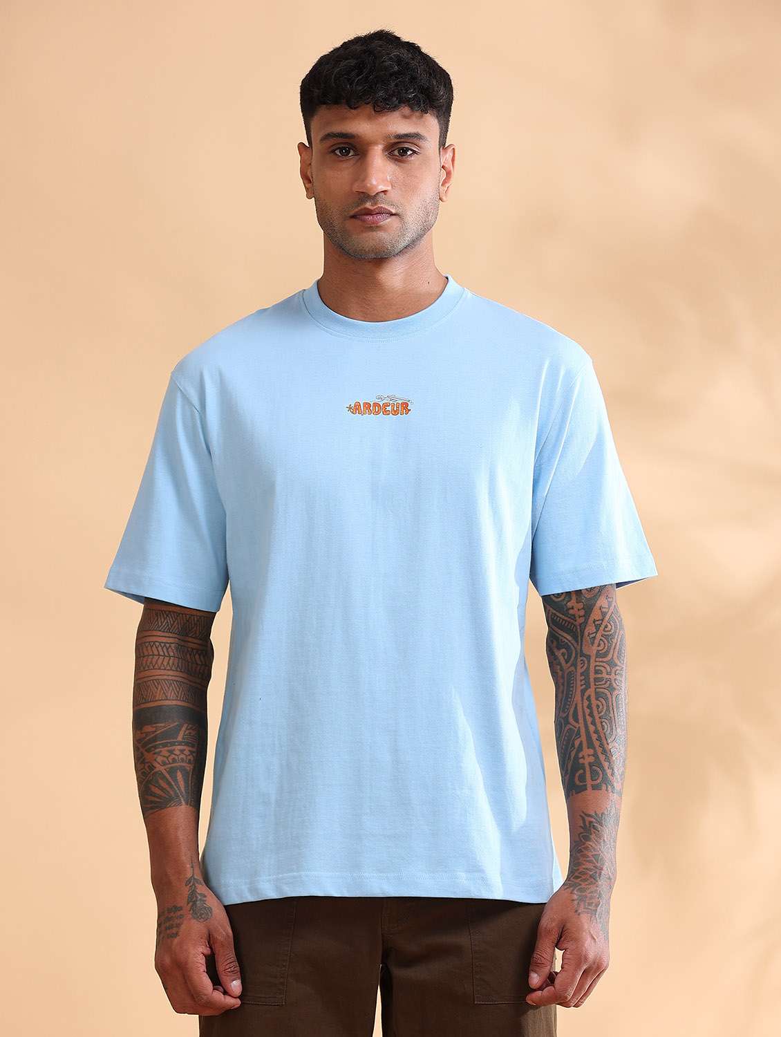 Men Printed Short Sleeve Loose Fit T-shirt - 22766728 -  Standard Image - 3