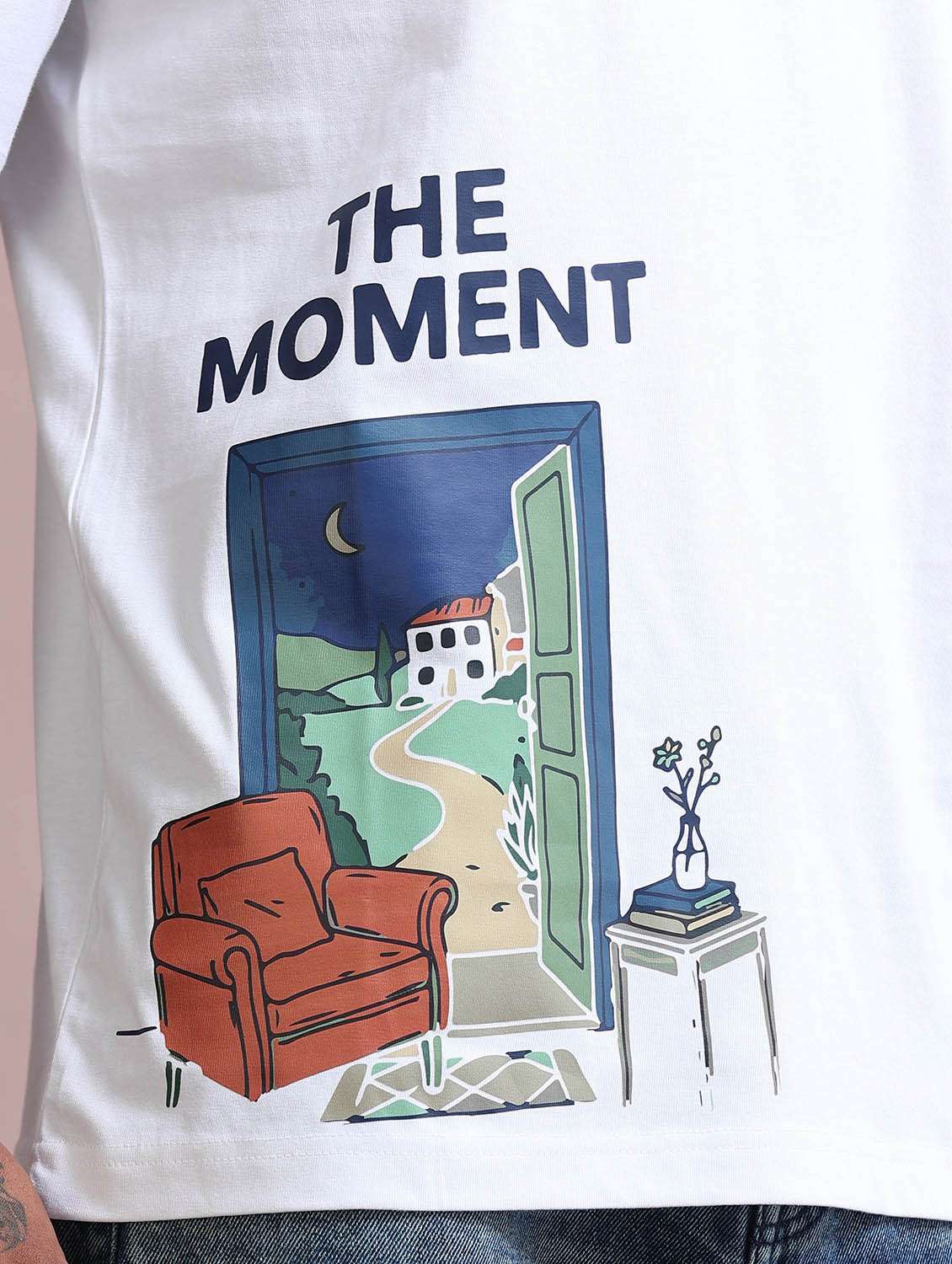 Men Printed Short Sleeve Loose Fit T-shirt - 22766739 -  Standard Image - 5