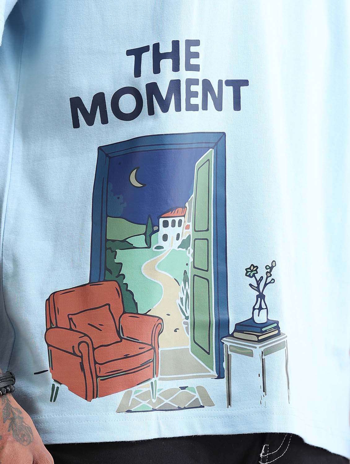 Men Printed Short Sleeve Loose Fit T-shirt - 22766741 -  Standard Image - 5