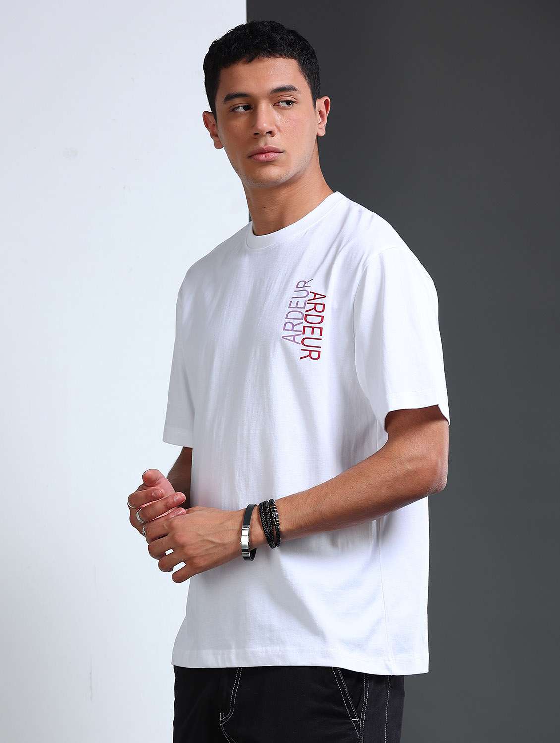 Men Printed Short Sleeve Loose Fit T-shirt - 22766803 -  Standard Image - 3