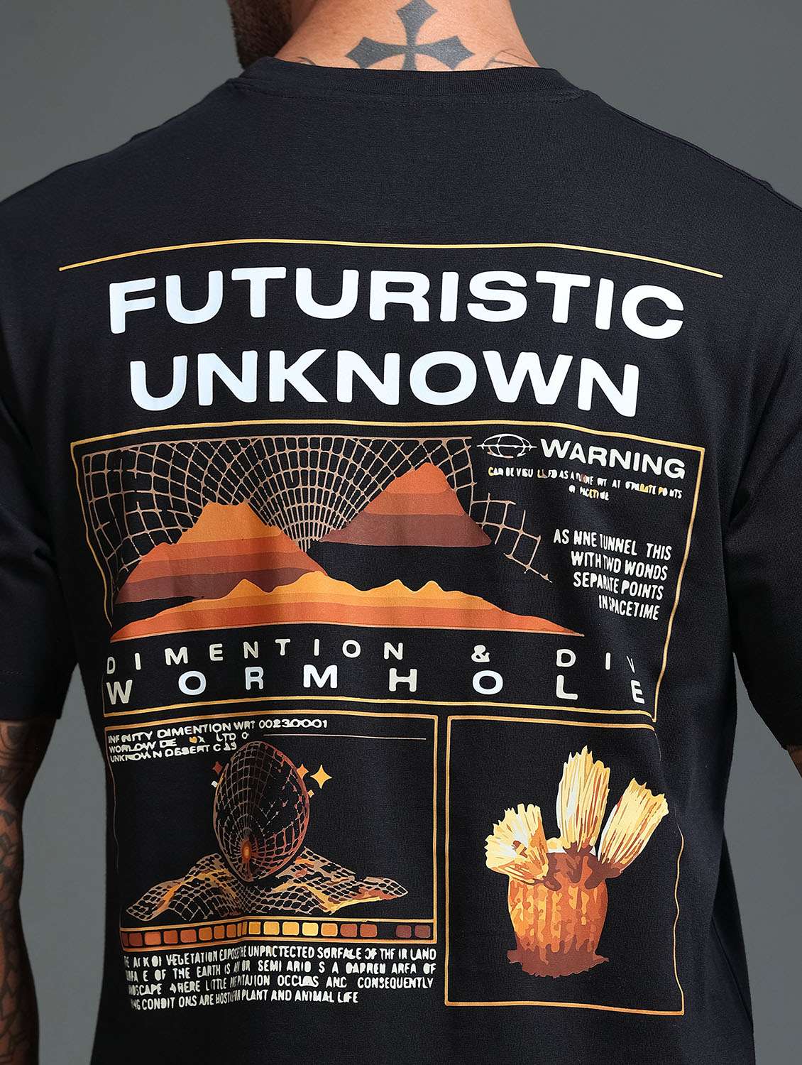 Men Printed Short Sleeve Loose Fit T-shirt - 22766806 -  Standard Image - 5
