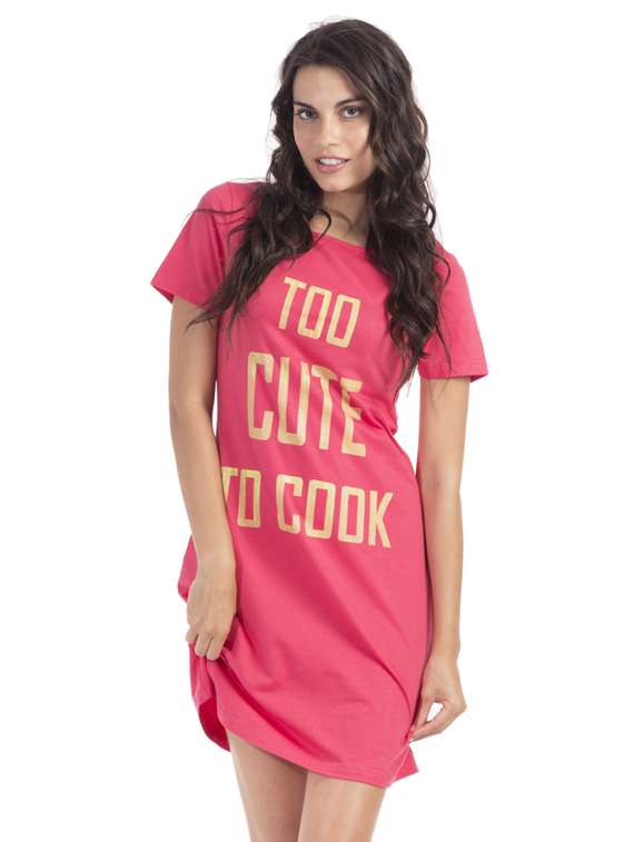 white christmas dresses Clea Bamboo Long Sleeve Sleep Shirt | Black - M main image 1