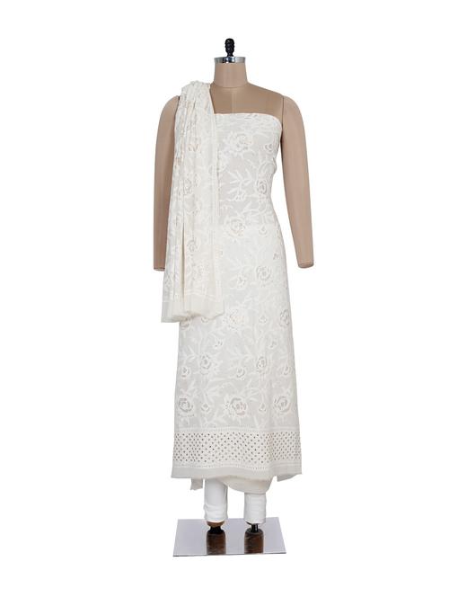 Rose & Mokaish Embroidered Suit Piece - Ada