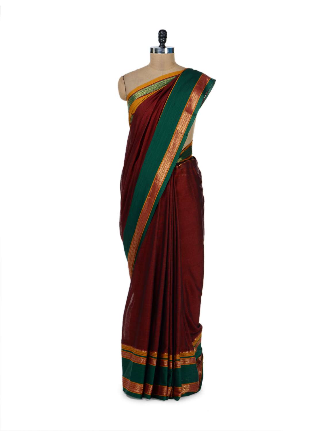 Designer Ganga Jamuna Weaven Palla Kota Cotton saree KCS112 main image 1