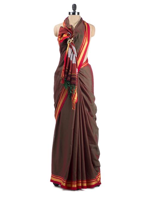 Art Silk Karwar Irkal Saree - Desiweaves