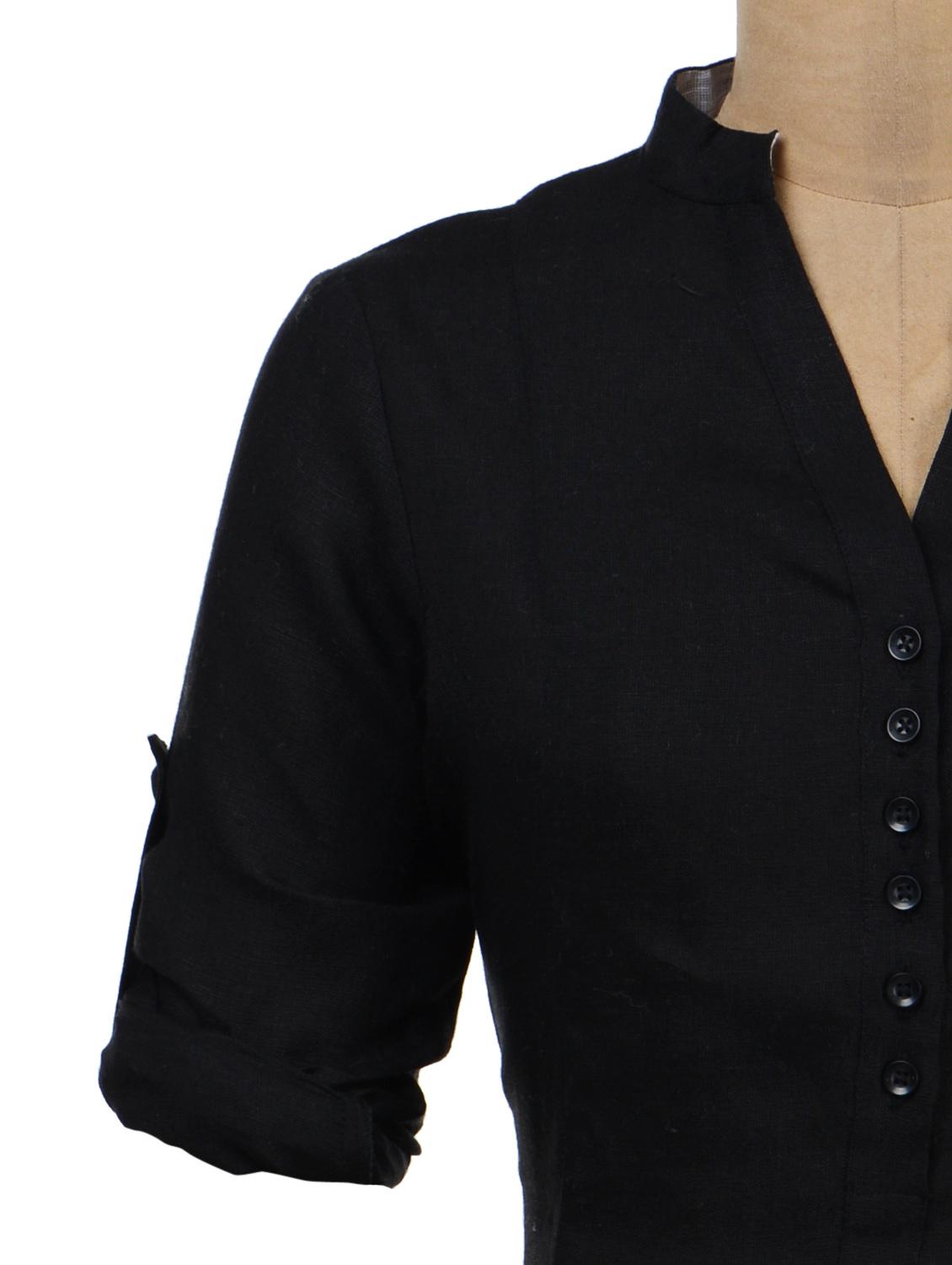 black linen tunic - 35587 - Standard Image - 3