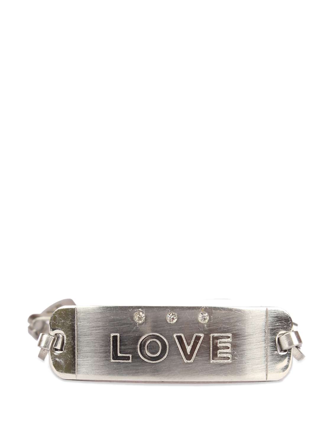 love letter bracelet with studded austrian diamonds