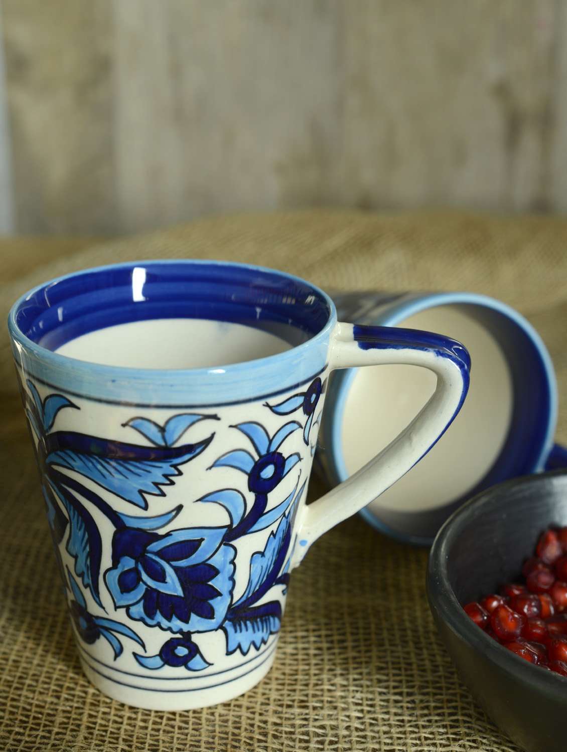 moroccan cone milk mug - set of 2