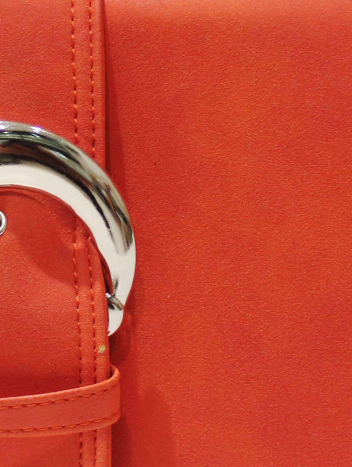 Orange Clutch with Bold Buckle - 46211 -  Standard Image - 3