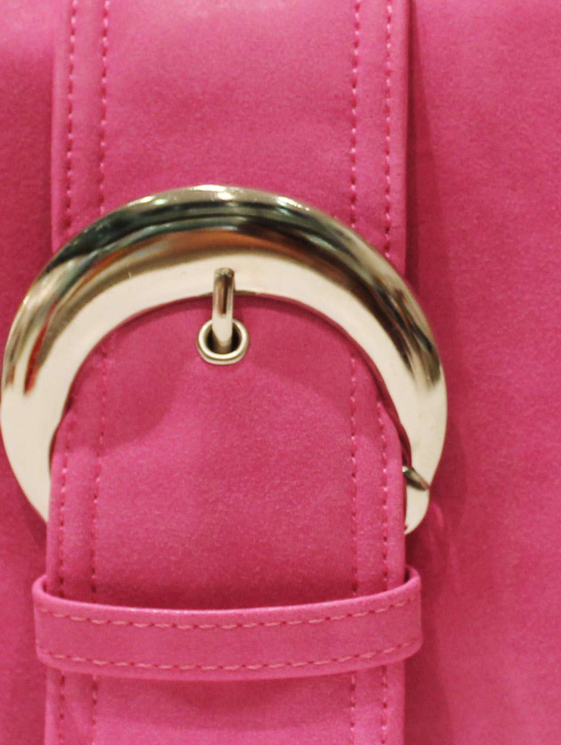 Pink Clutch with Bold Buckle - 46212 -  Standard Image - 3