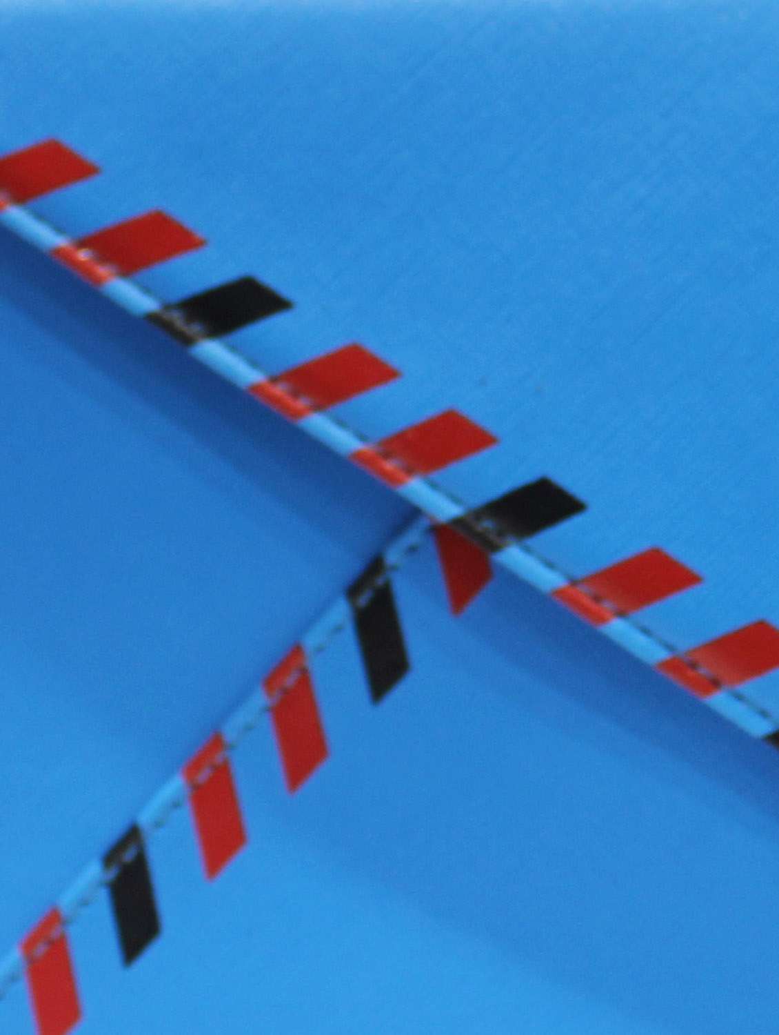 Blue Envelope Clutch with Colourful Edges - 46237 -  Standard Image - 3