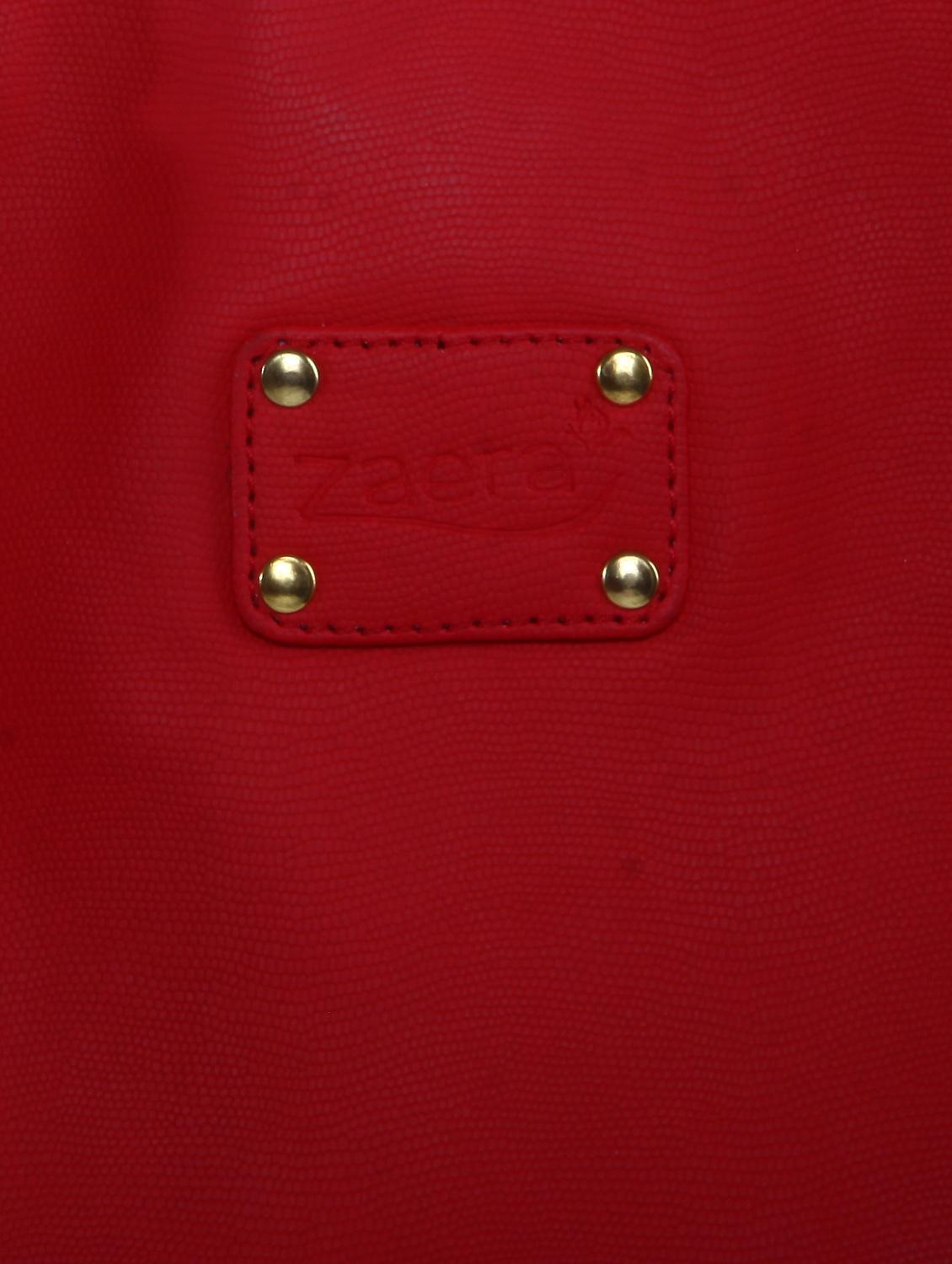 Metal Zipper with Studs Handbag - 47815 - Standard Image - 3
