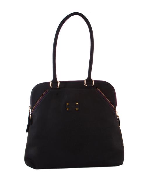 Metal Zipper with Studs Handbag - 47816 - Standard Image - 0