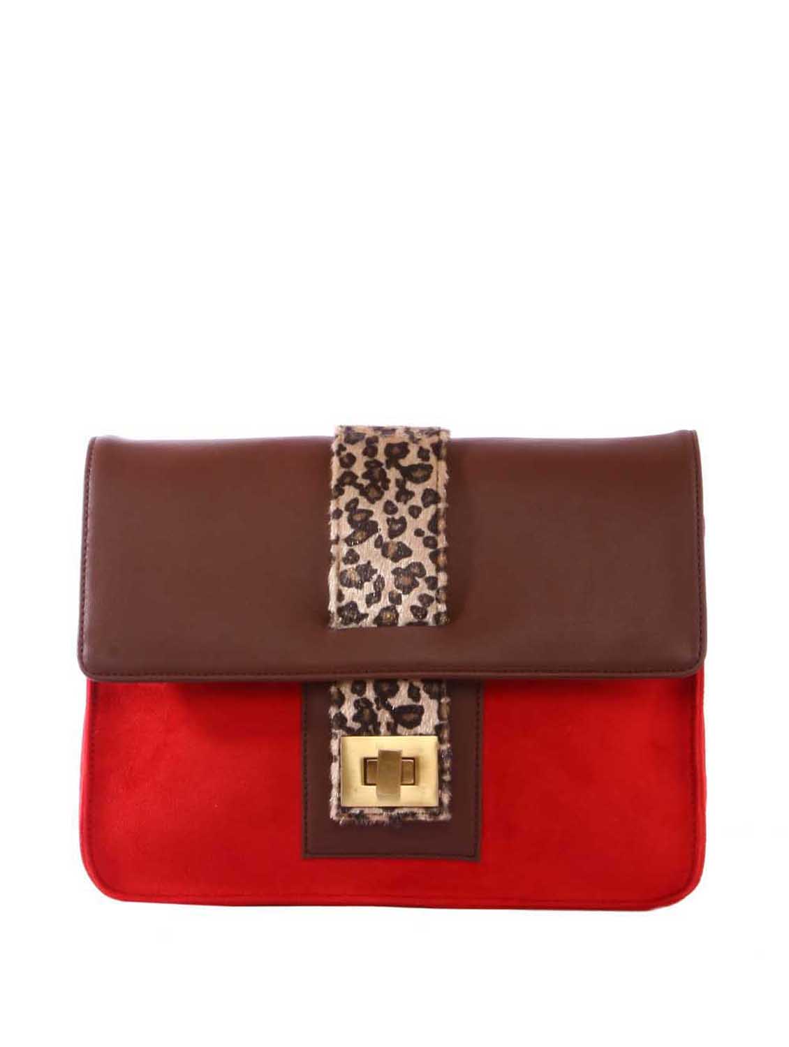 clutch with Animal Print Buckle - 47852 - Zoom Image - 0