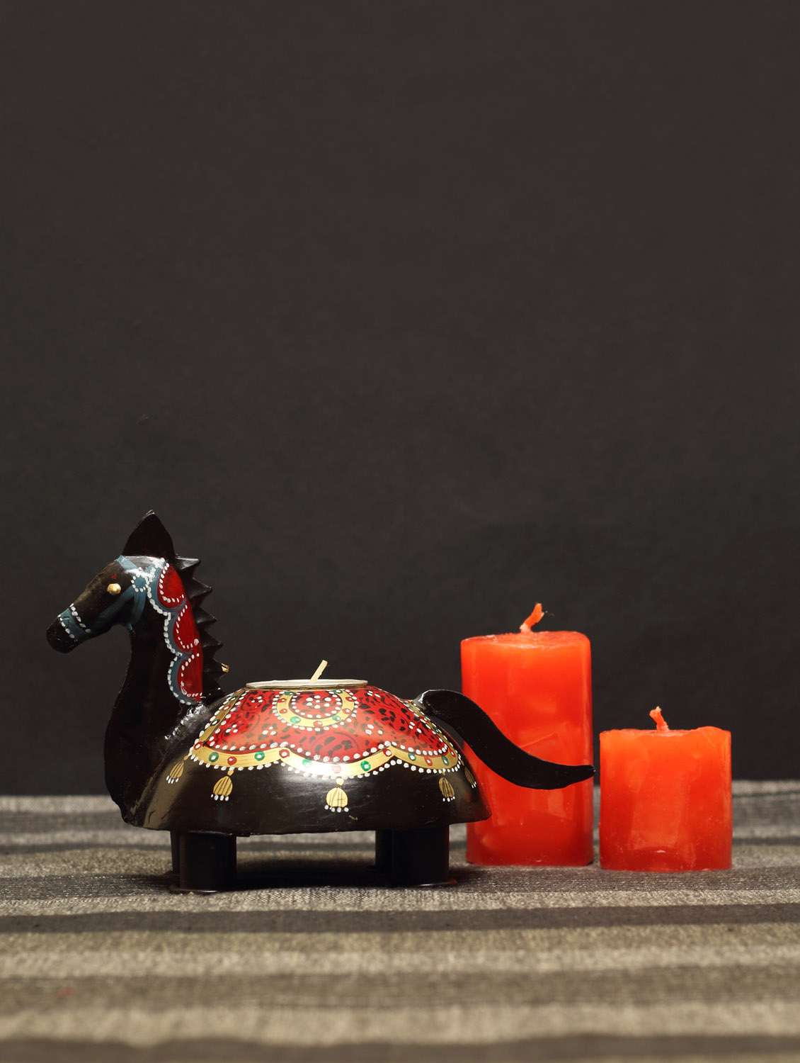  horse tea light holder