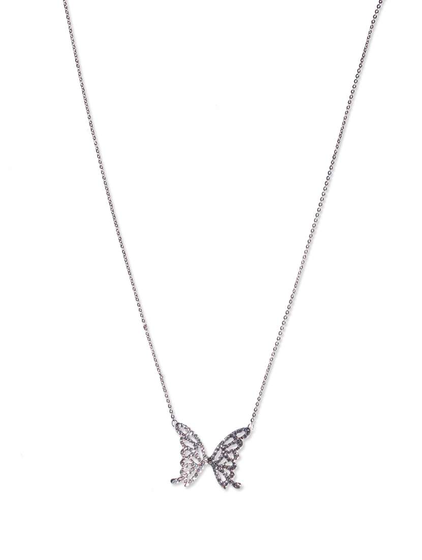 Stone studded Butterfly Pendant