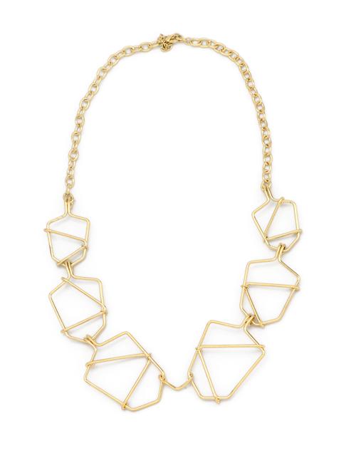 Geometric Gold Chain Necklace - Accessory Bug