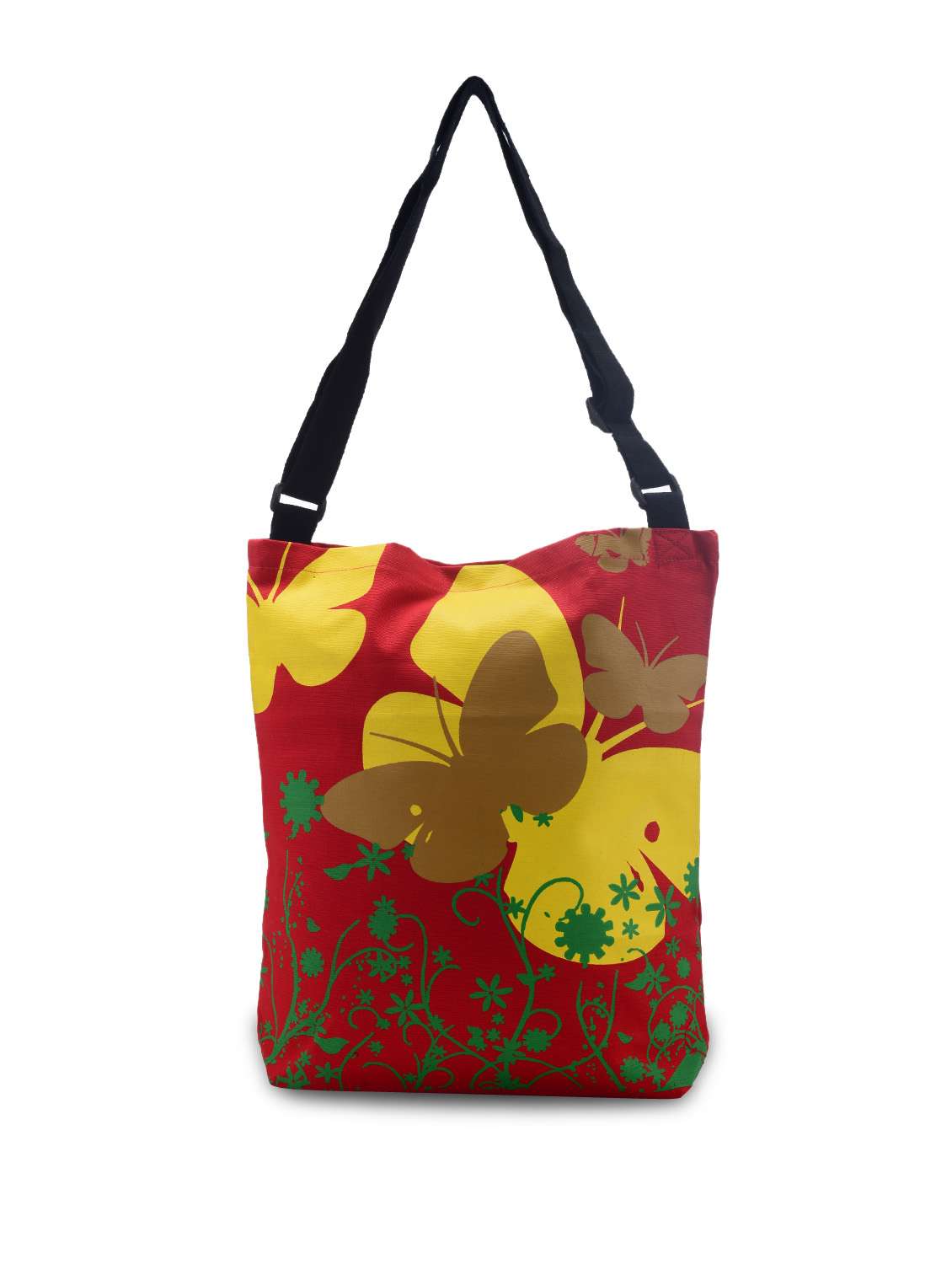 feminine red butterfly bag