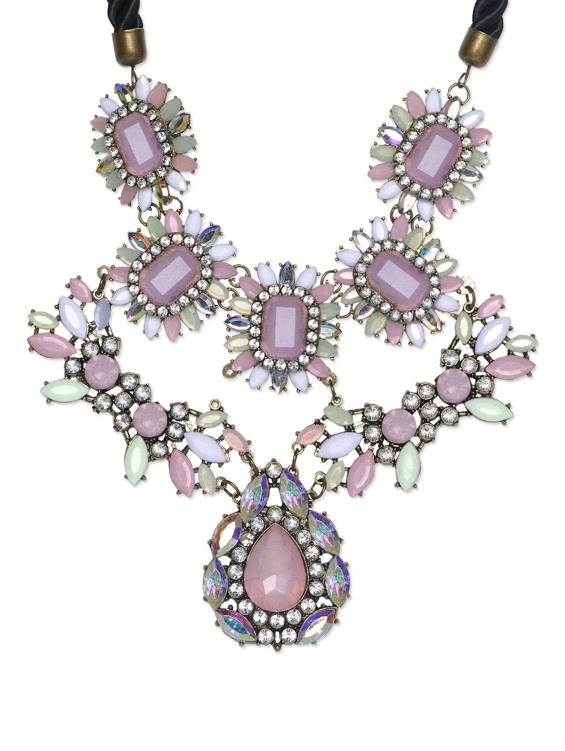 Artistic Necklace In Pink-White - STREET 9