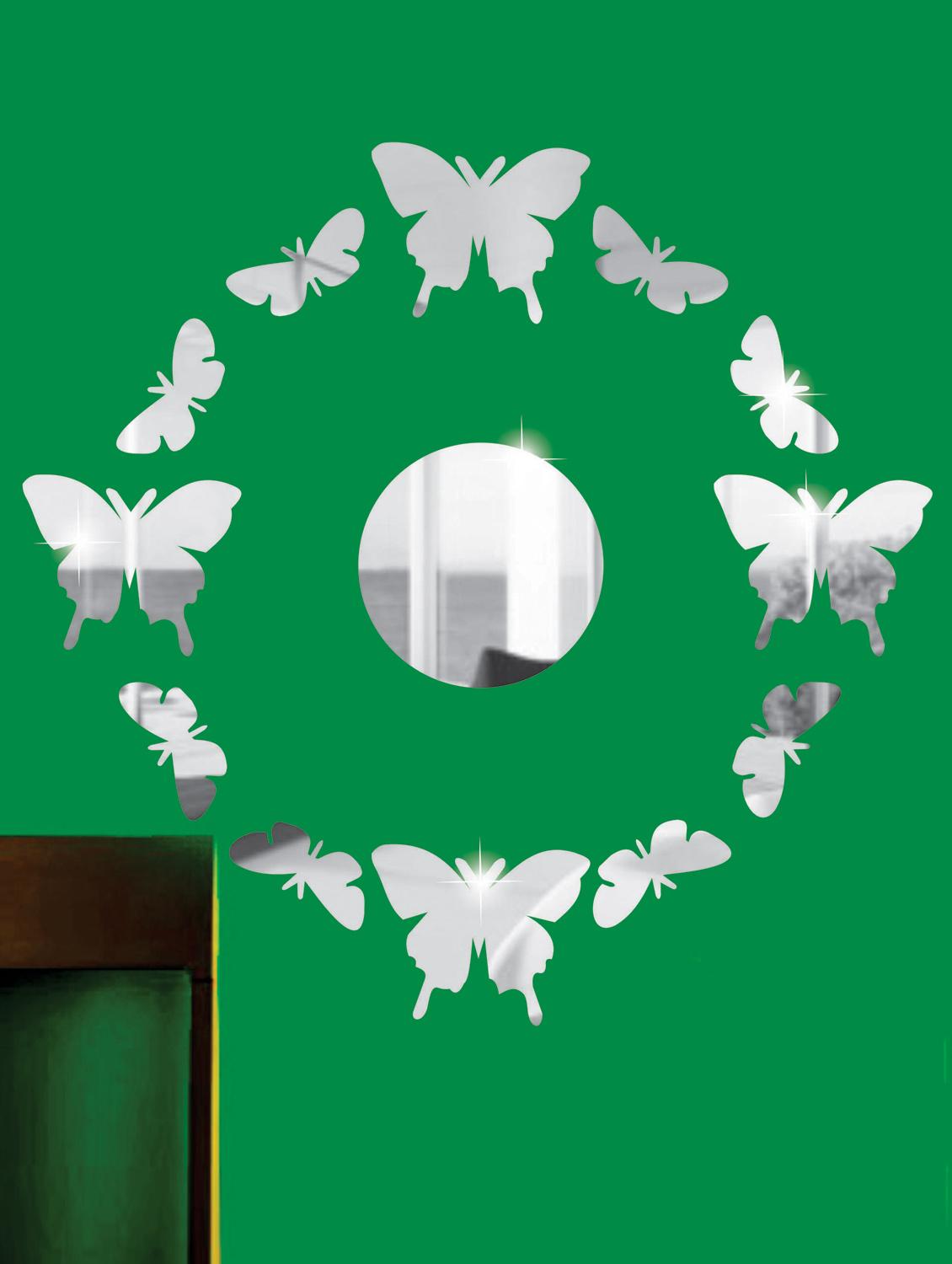 Surrounding Butterflies 3D Mirror Sticker - Zeeshaan