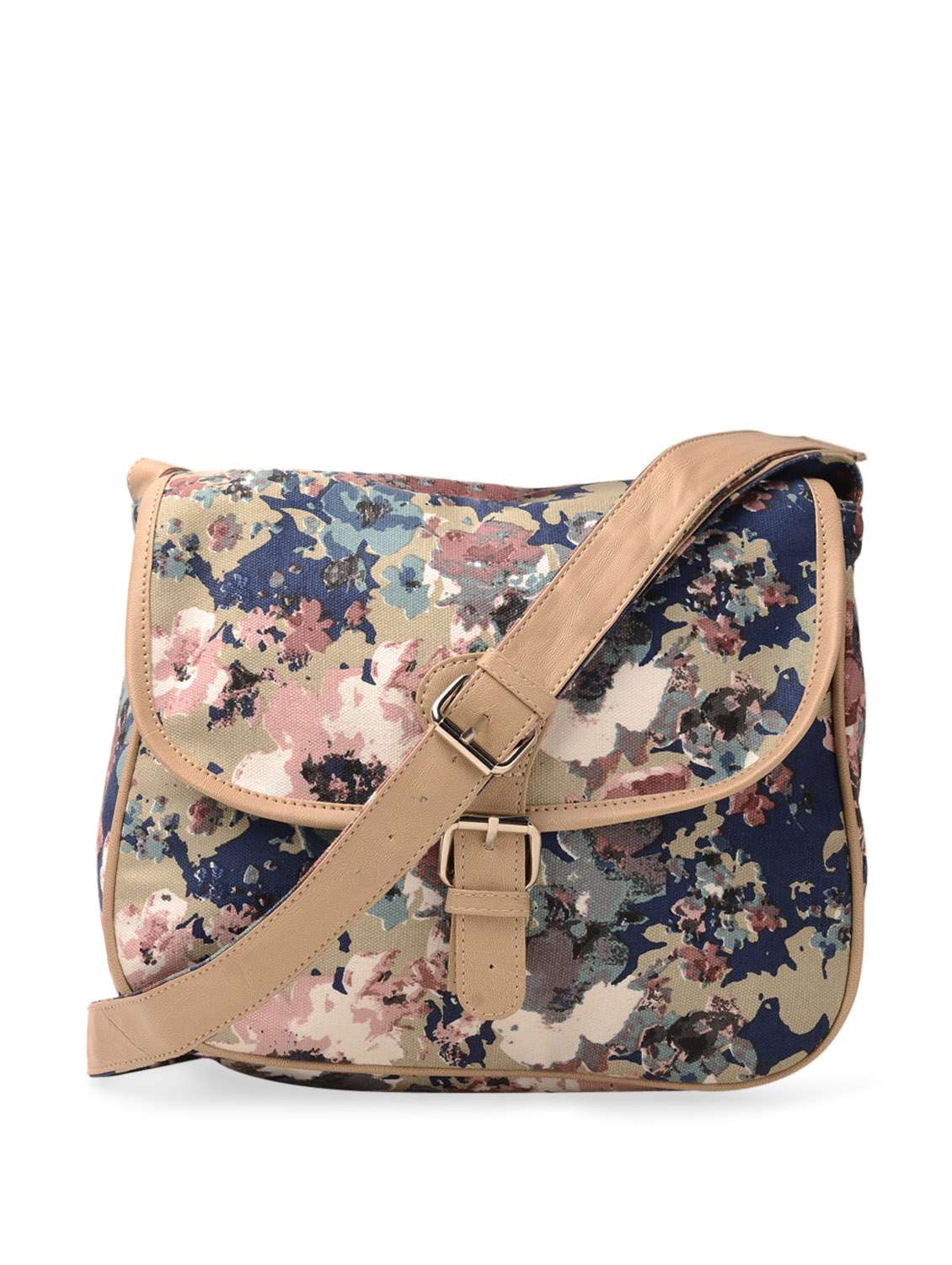 green and black canvas slingbag