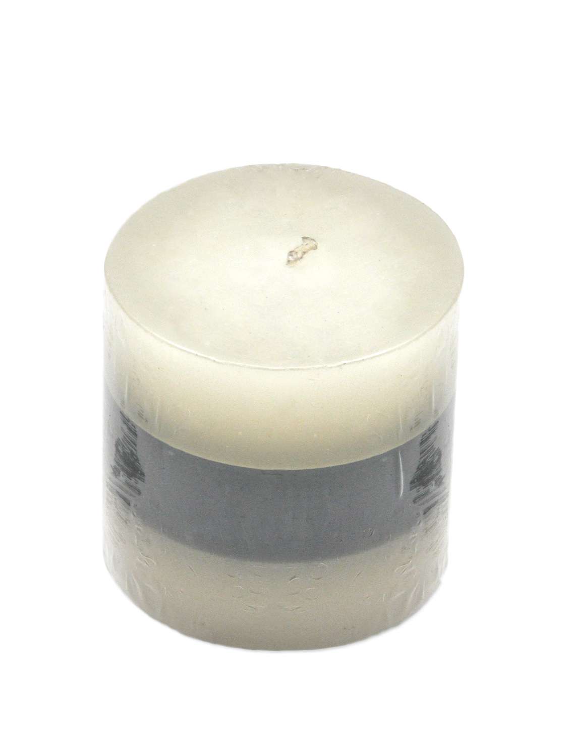 black and grey wax candle