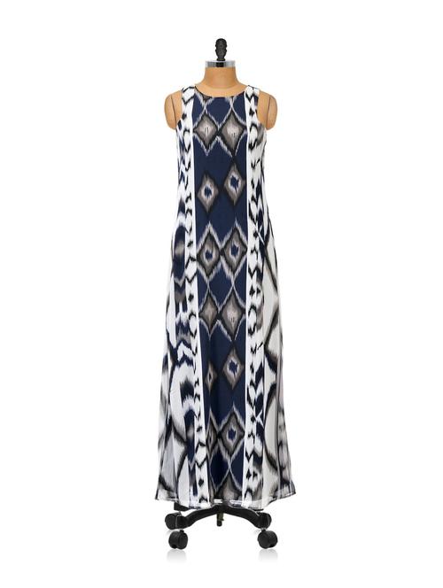 Aztec Print Maxi Dress - Femella