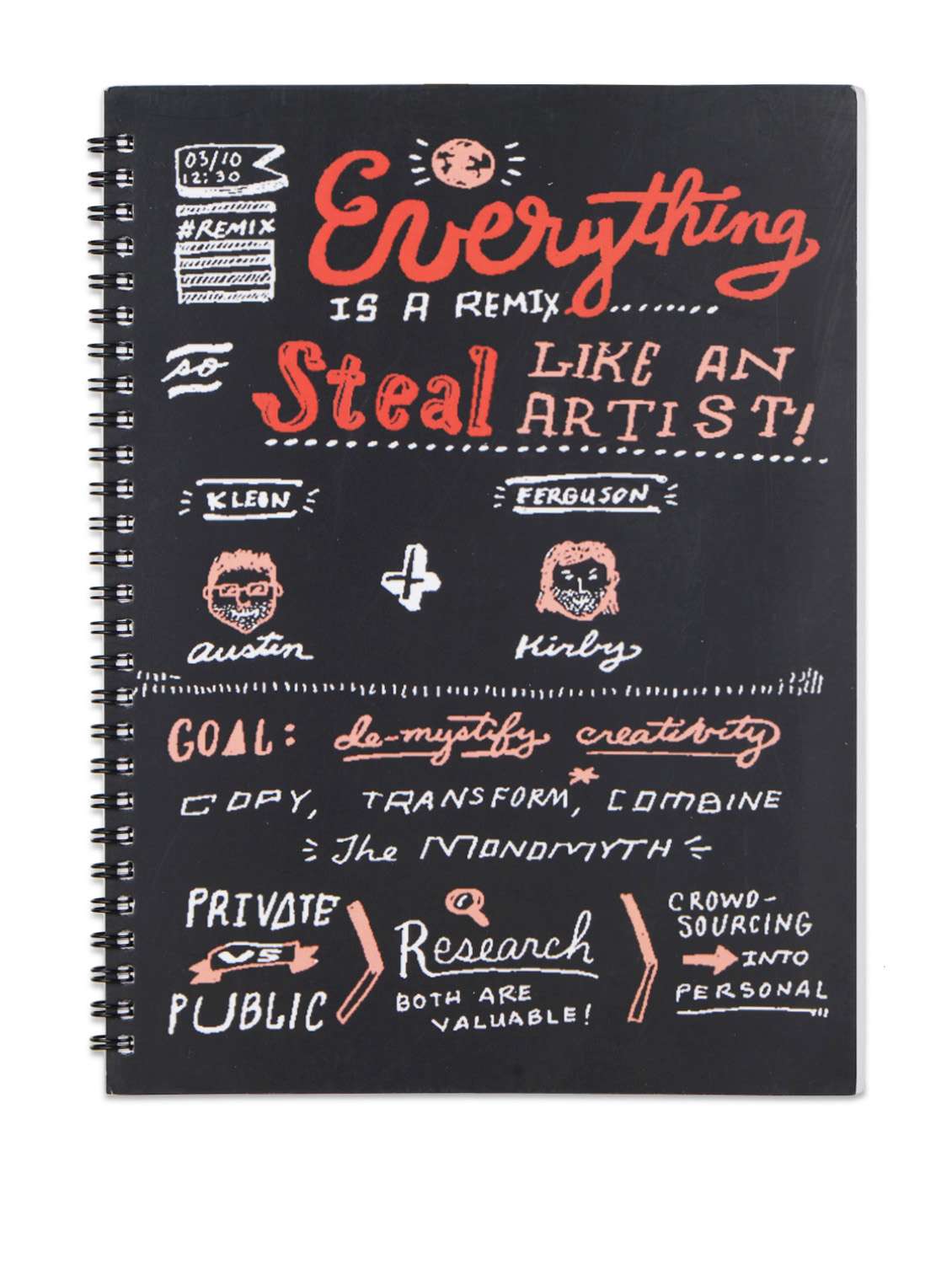 remix cover ruled notebook 