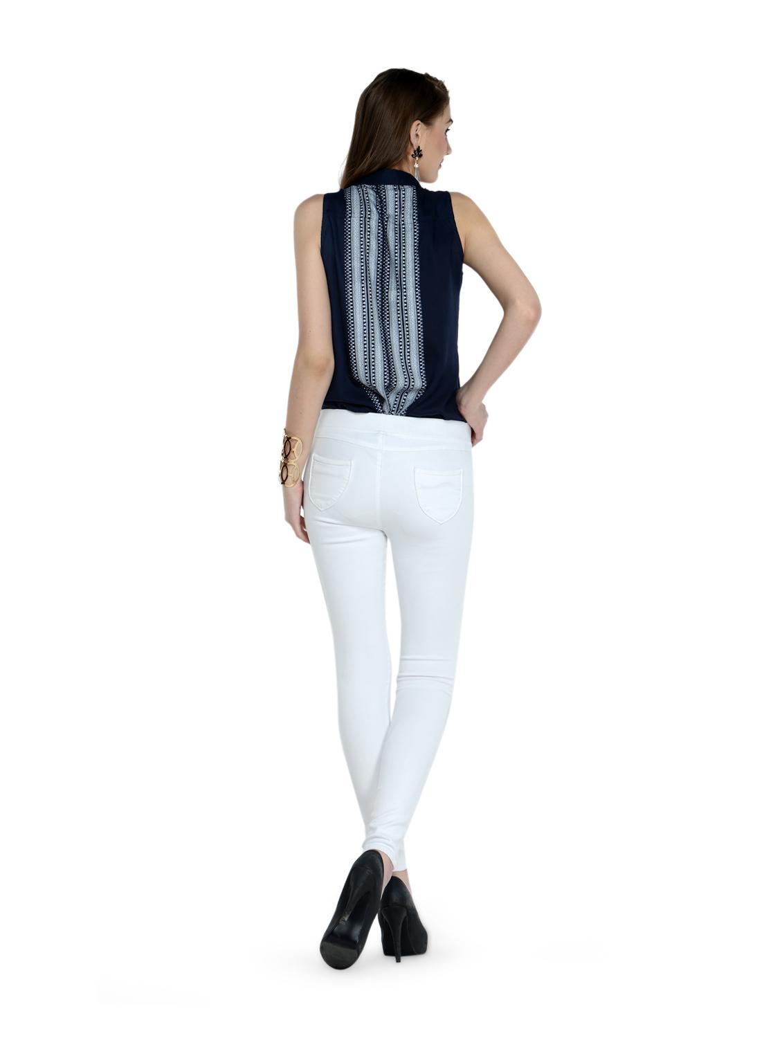 Vanilla White Fitted Pants - 864090 - Standard Image - 3