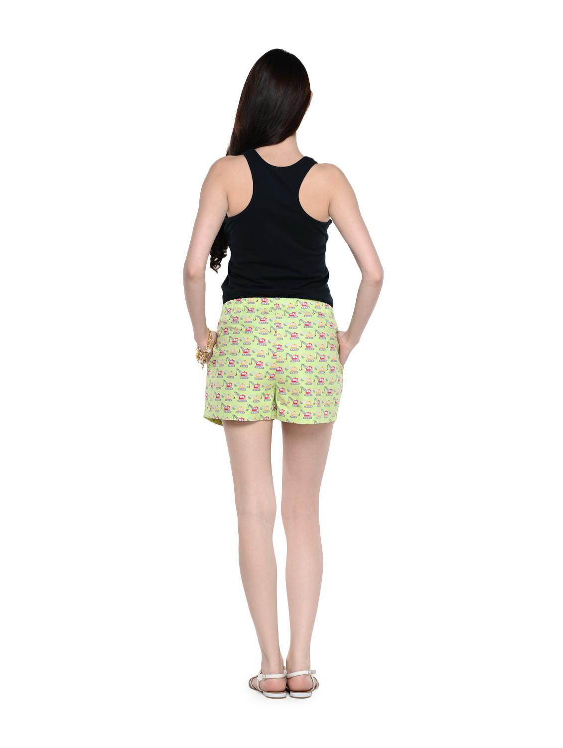 crane print light green shorts - 893593 - Standard Image - 3