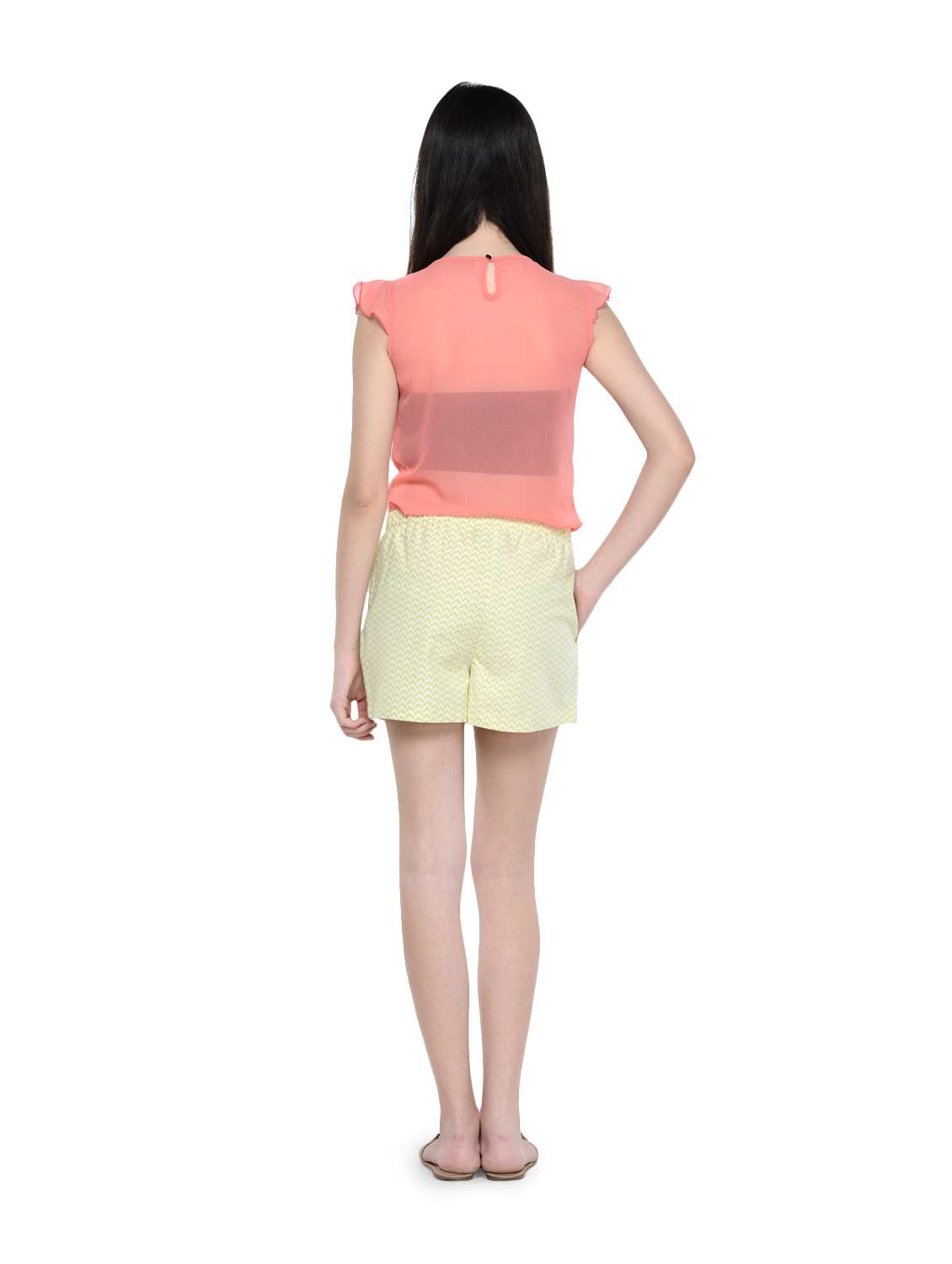 chevron print light green shorts - 893594 -  Standard Image - 3