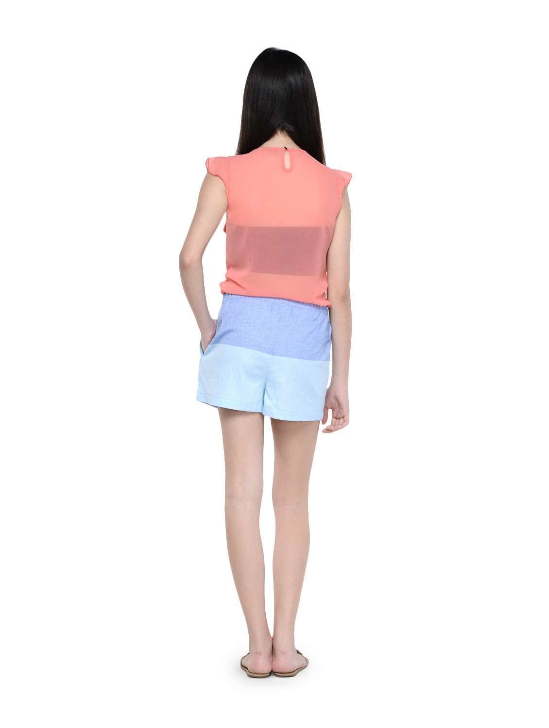 Blue Undertones Dual Colour Shorts - 893598 -  Standard Image - 3