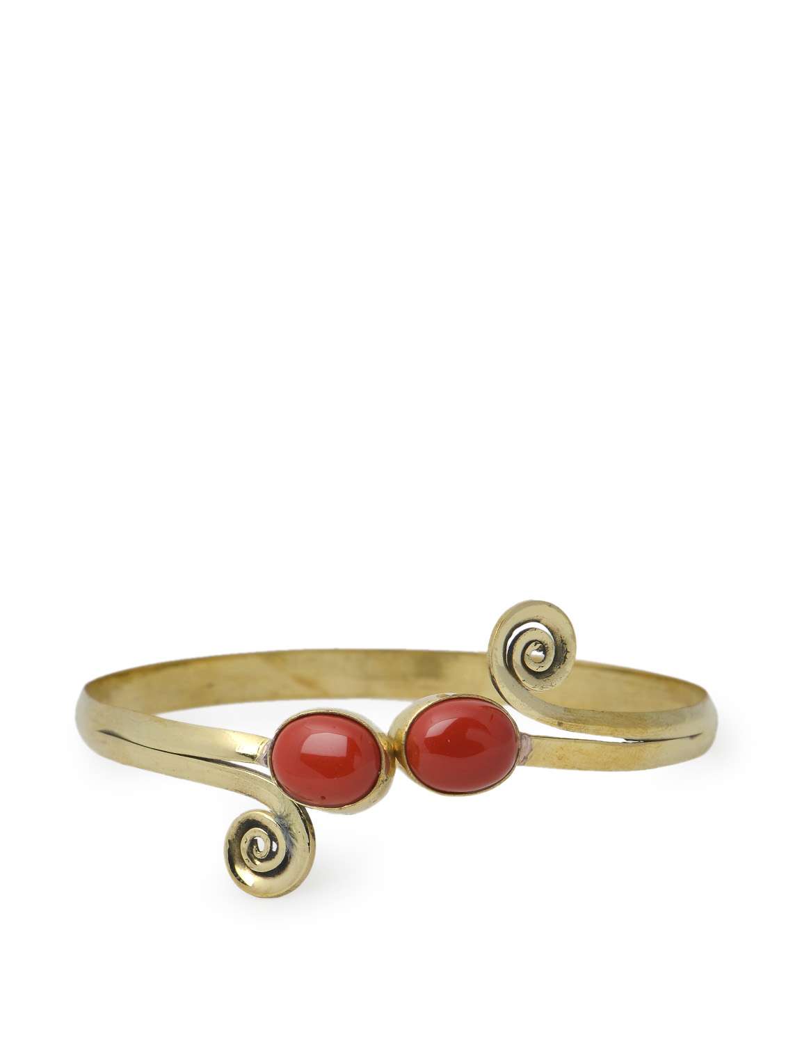 Adjustable swirly stone cuff