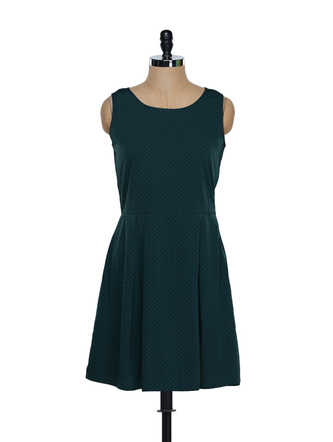 Green Polka Dot Dress - Eavan