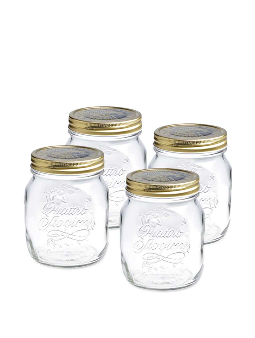 Jars with Lid 4pc Set - 250ml
