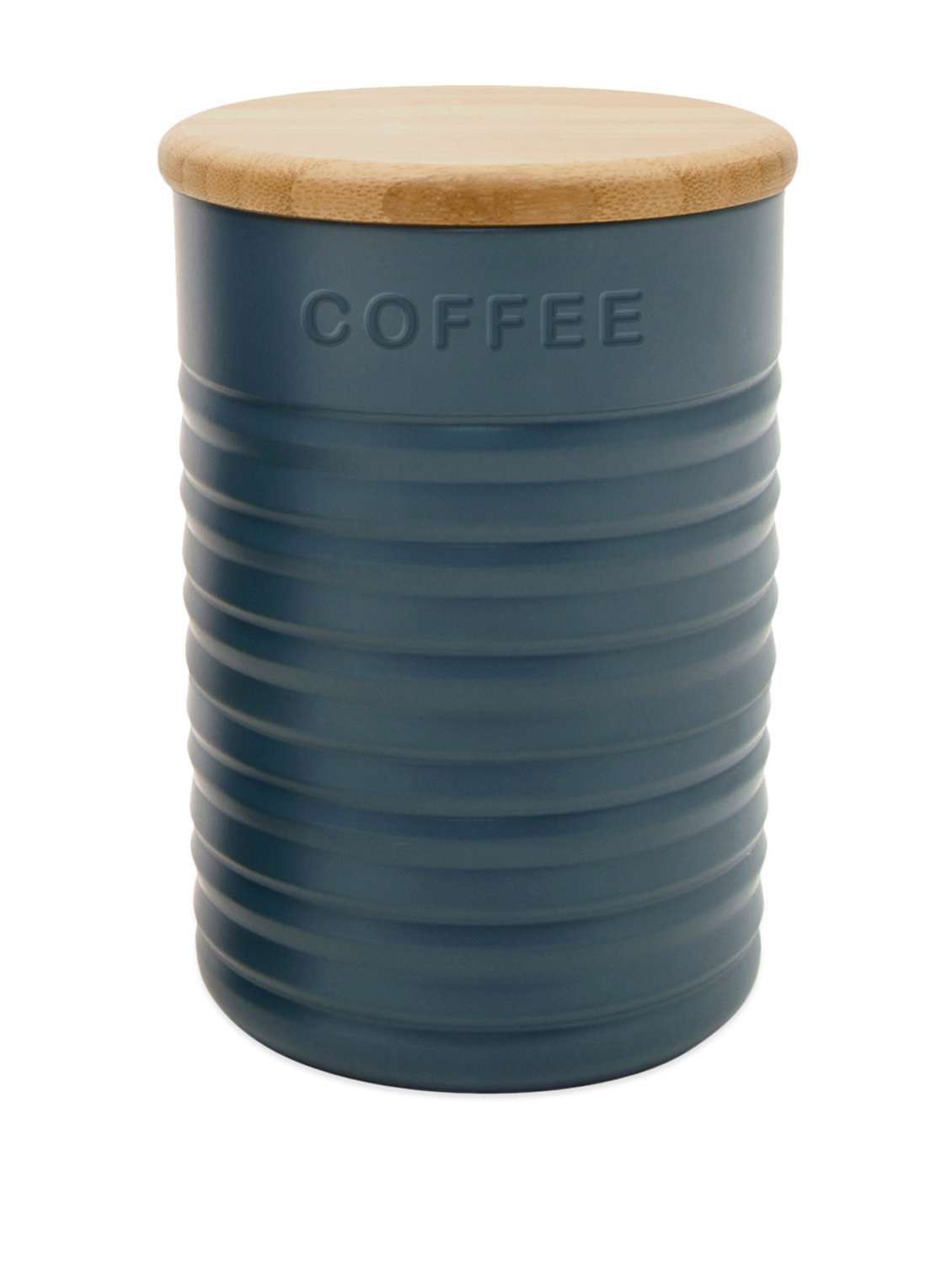 rippled slate coffee canister