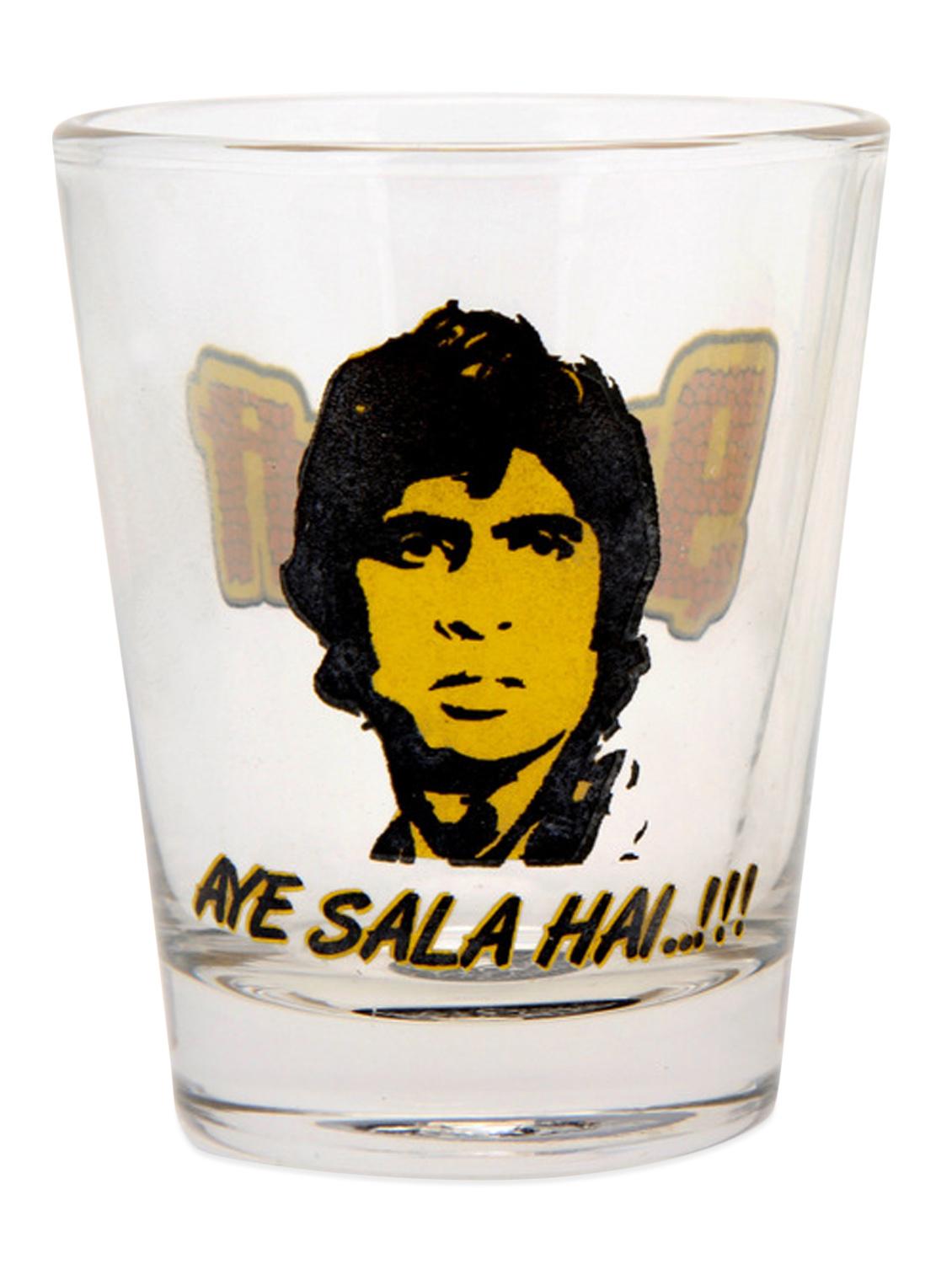Natural And Yellow Sharabi Shot Glass- Set Of 2 - EK DO DHAI