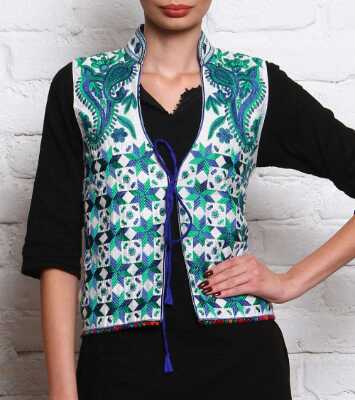 Buy online Phulkari Jackets from bottom wear for Women by Radhe
