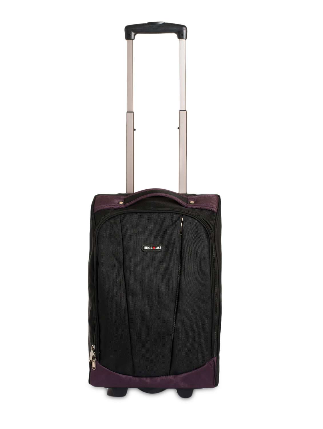 black polyester trolley bag