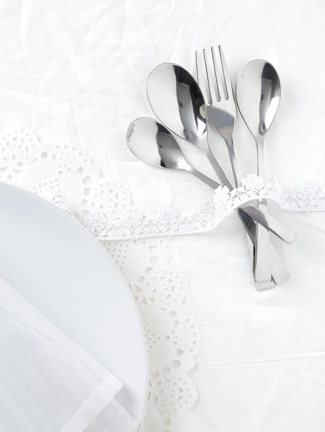 Stainless Steel 24 Piece Cutlery Set With Stand - By