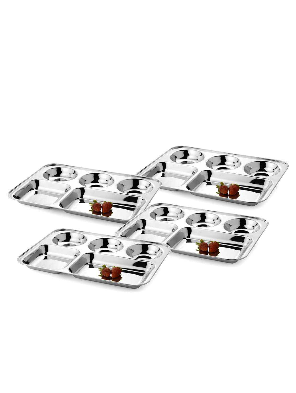 Buy online King International Stainless Steel Five Compartment Dinner