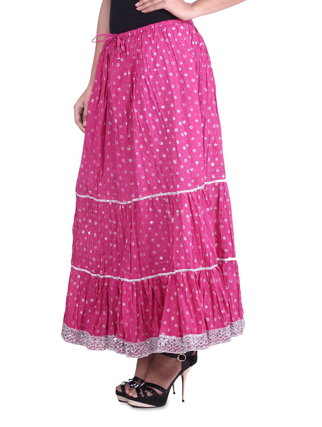 Buy online Printed Gathered Skirt from 