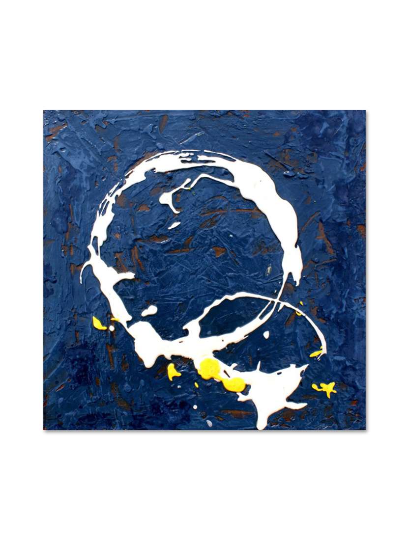 multicolour abstract printed canvas painting