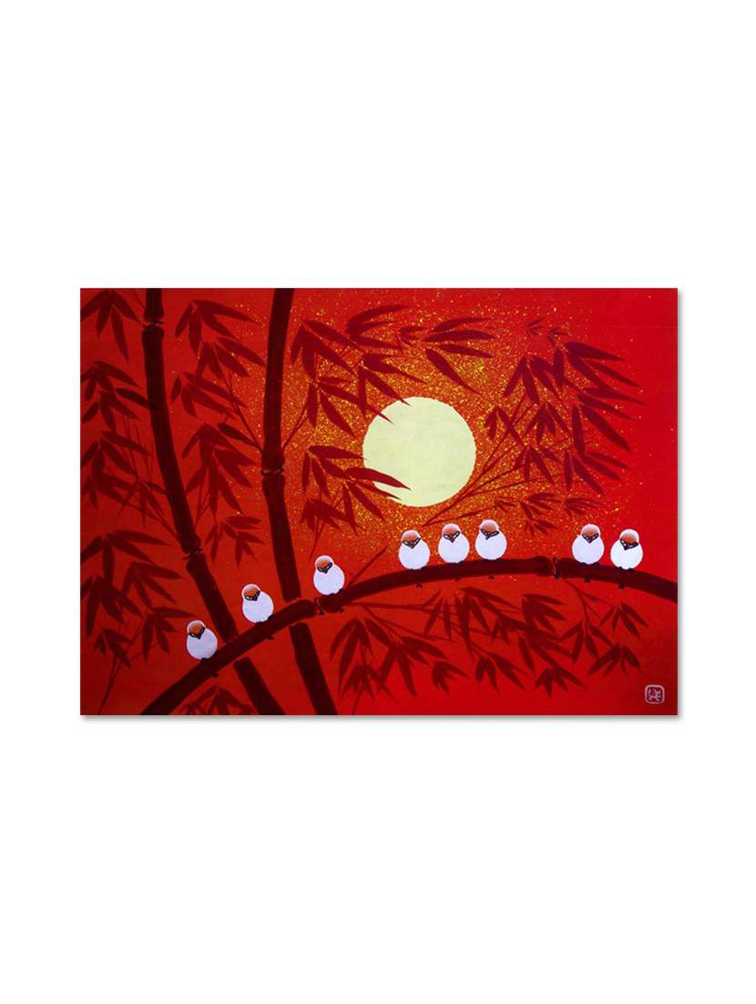 multicolour abstract printed canvas painting