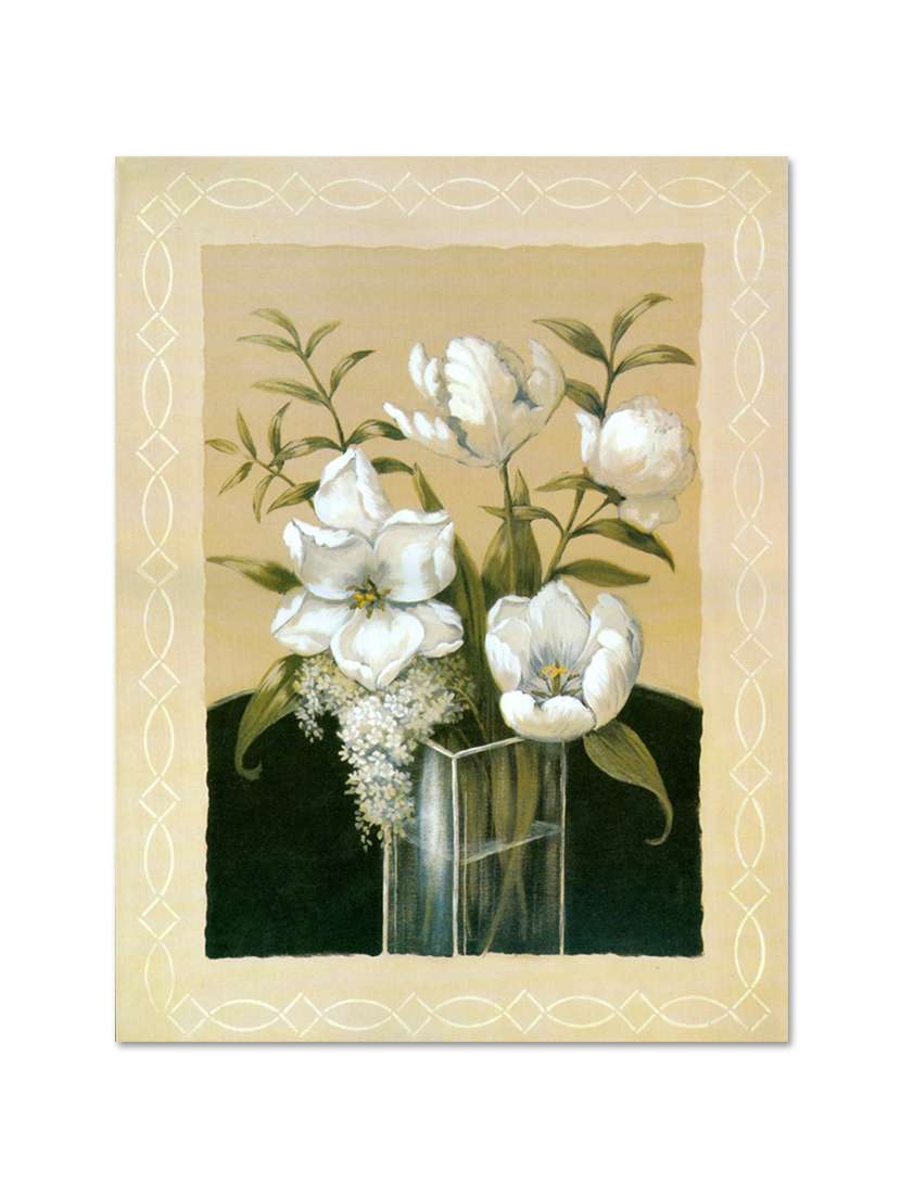 multicolour abstract printed canvas painting