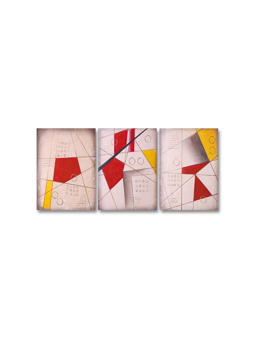 multicolour abstract printed canvas painting