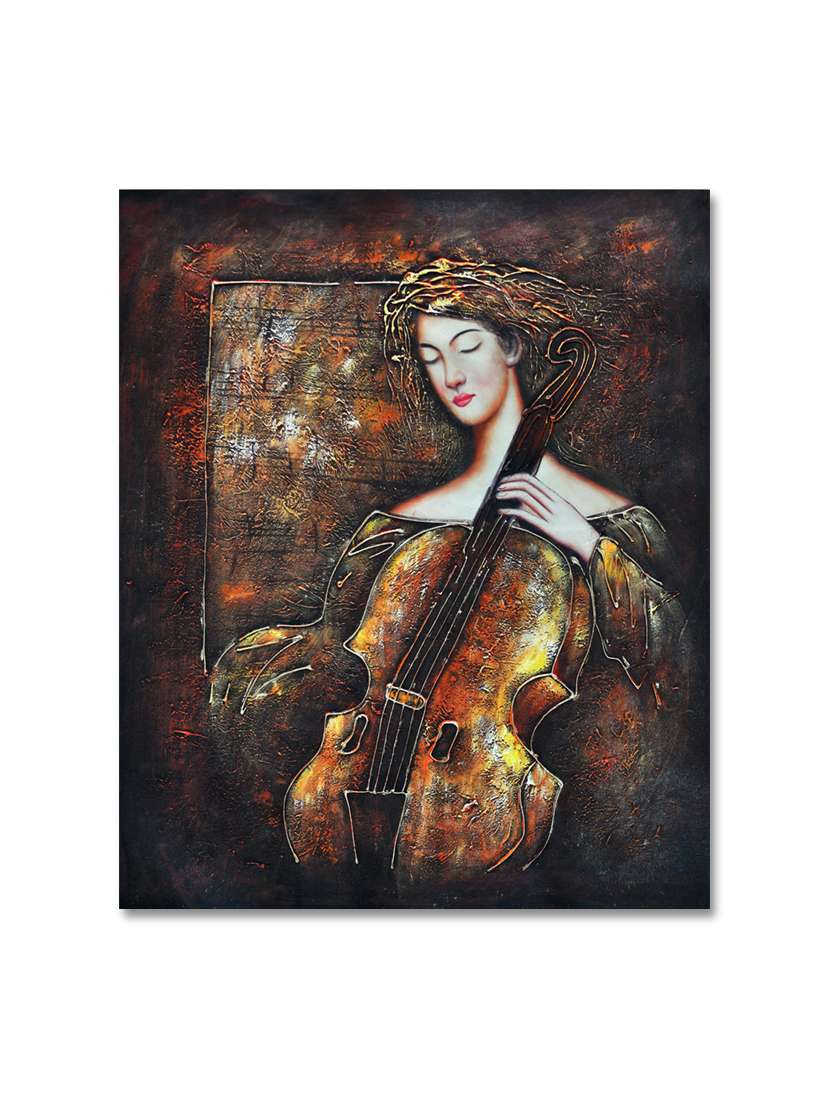 multicoloured premium printed painting on canvas