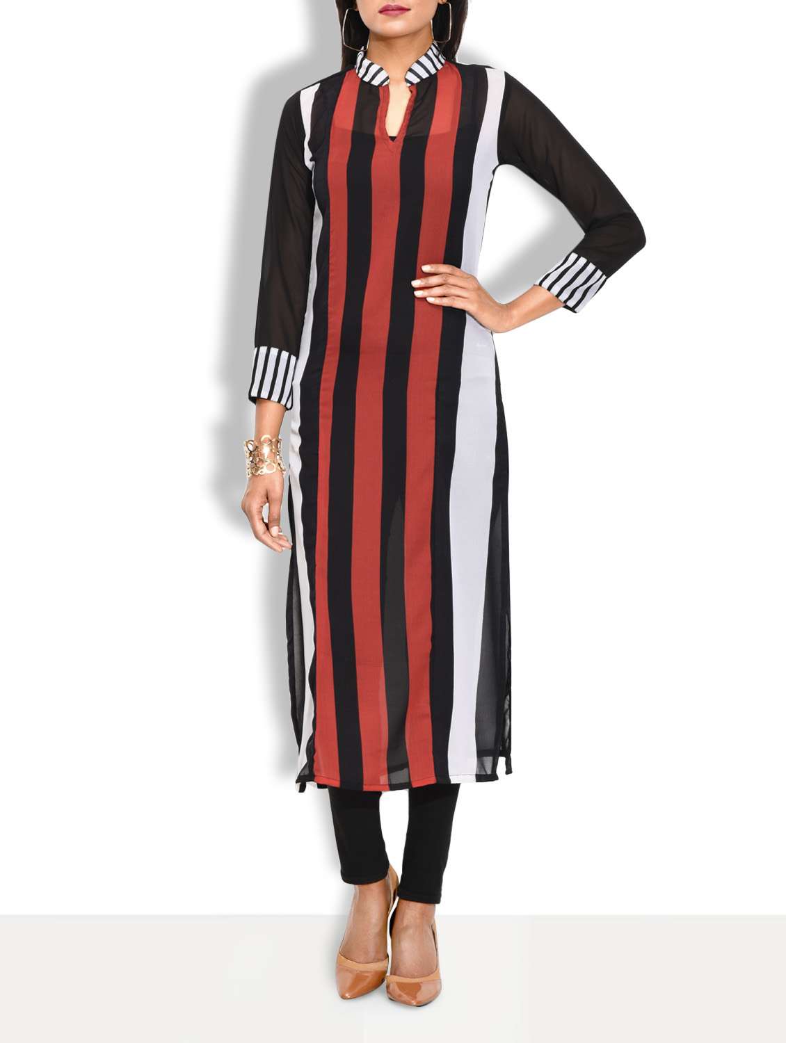 straight stripe kurta
